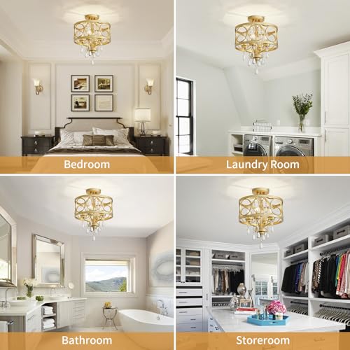 Crystal Ceiling Light Fixture