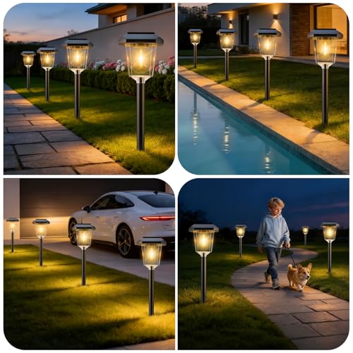 16Pack Solar Pathway Lights Outdoor (16 Count)