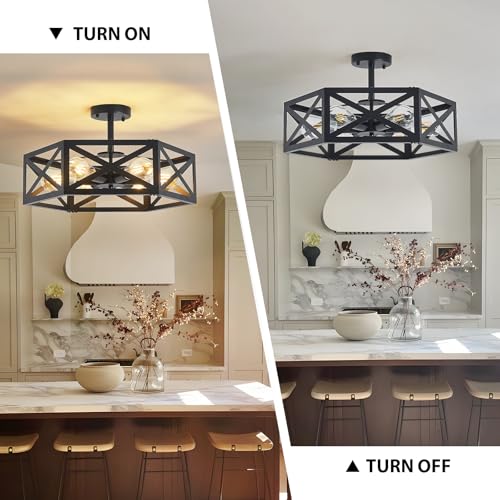 Semi Flush Mount Ceiling Light for Hallway Light Fixture