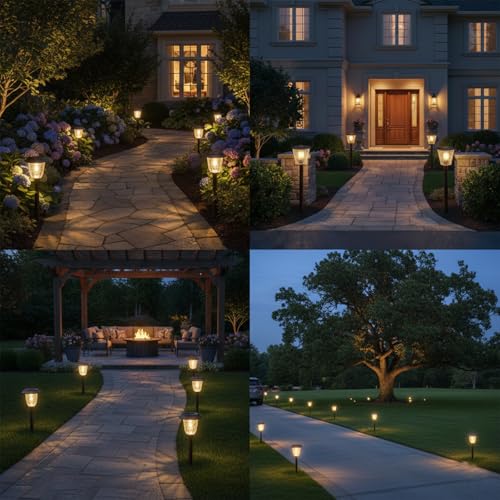 Solar Pathway Lights Outdoor (6 Count)