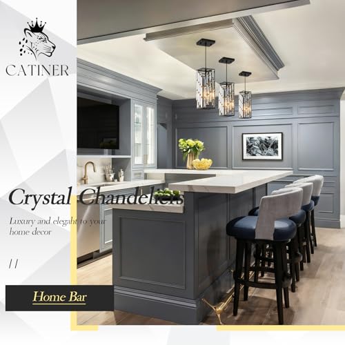 Black Crystal Pendant Light 3 (3 Count)