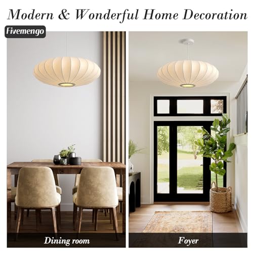 23.6in Lantern Pendant Light Bubble Saucer