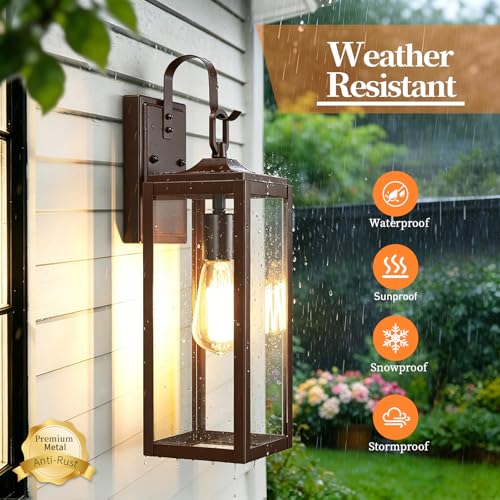 18'' Large Outdoor Wall Lights 2 Packs (2 Count)