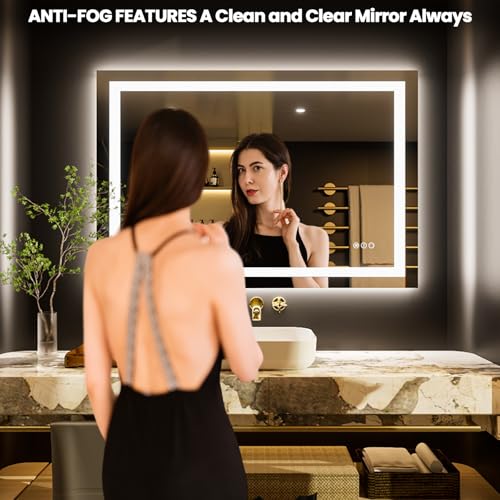 50"X36" LED Bathroom Mirror with Lights