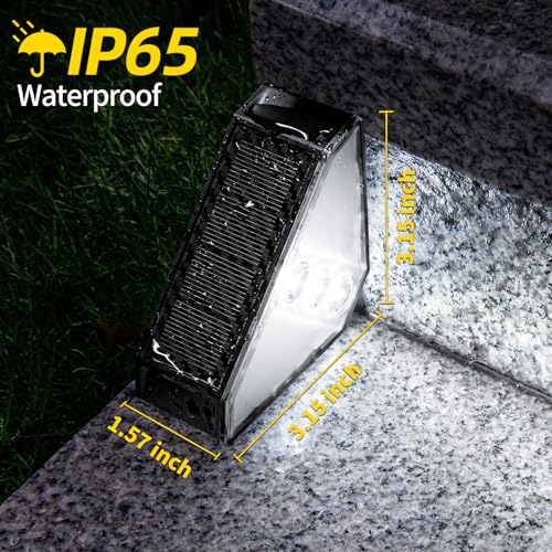 Solar Step Lights for Outside Waterproof (8 Count)