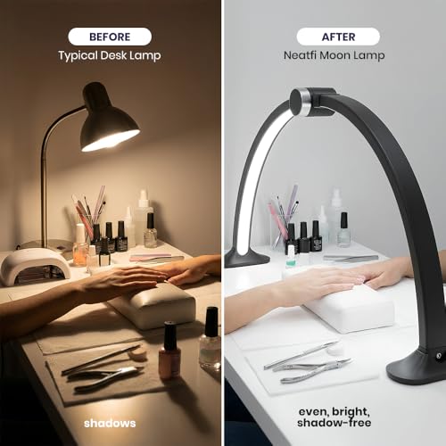 LED Half Moon Desk Lamp