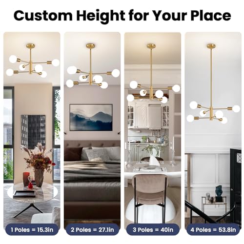 Modern Sputnik Chandeliers Light