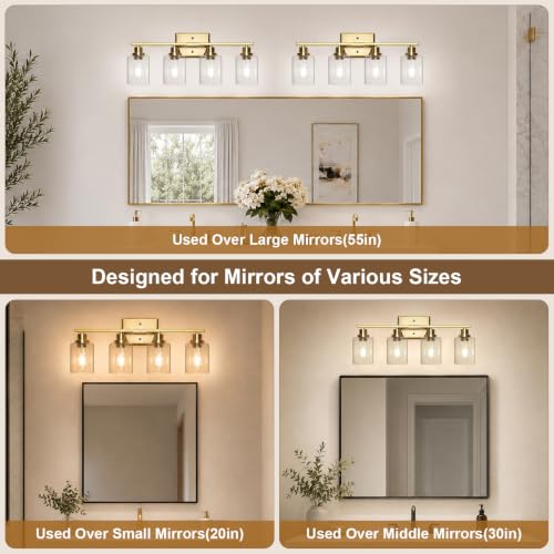 Modern Bathroom Light Fixtures Over Mirror