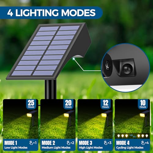 Solar Spot Lights Outdoor Waterproof IP65 (2 Count)
