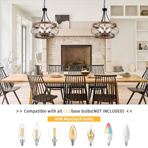 5 Light Farmhouse Chandelier (5 Count)