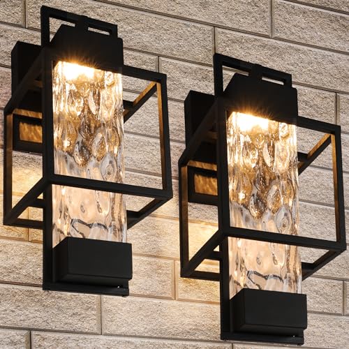 Modern Outdoor Light Fixtures Dusk to Dawn Outdoor Lighting 2 Pack (2 Count)