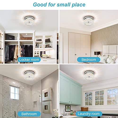 7.8” Crystal Ceiling Light Fixture