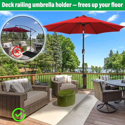 Deck Railing Umbrella Holder for 1