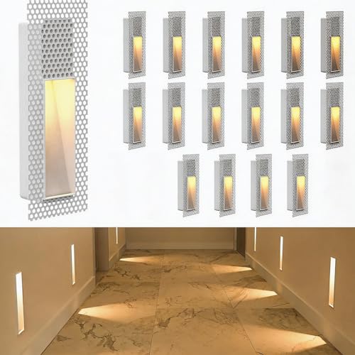 16 Pack Trimless Recessed Step Lights (16 Count)