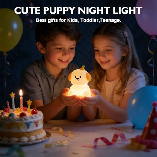 Puppy Silicone Night Light for Kids Baby (100 Count)