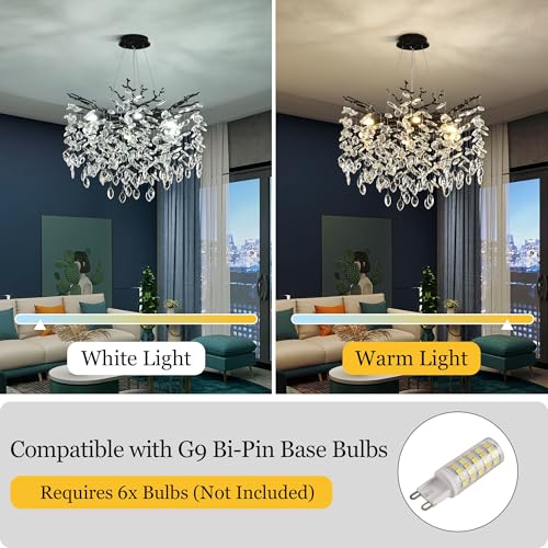 Modern Crystal Tree Branch Chandelier