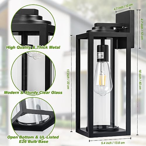Large Outdoor Wall Lights (2 Count)