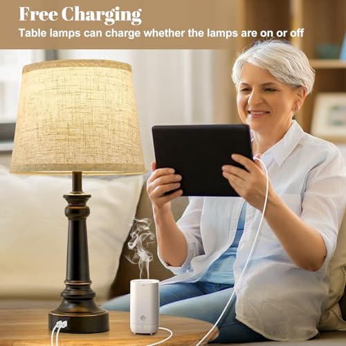 Touch Lamps for Nightstand Set of 2 (2 Count)