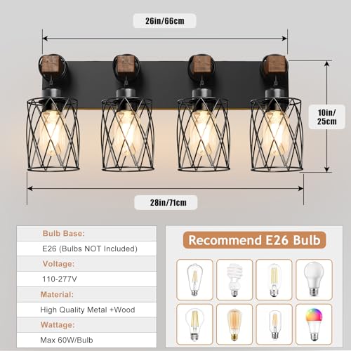 Farmhouse Bathroom Vanity Light