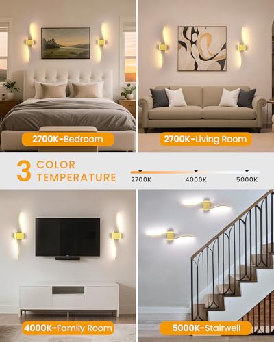27.6 Inch Battery Operated Wall Sconce Set of 2 (2 Count)