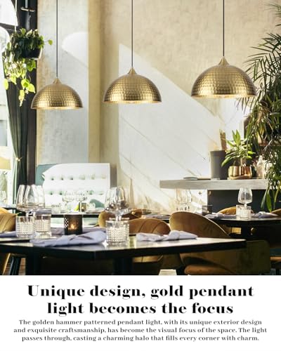 Gold Pendant Lights Kitchen Island 2 Pack (2 Count)