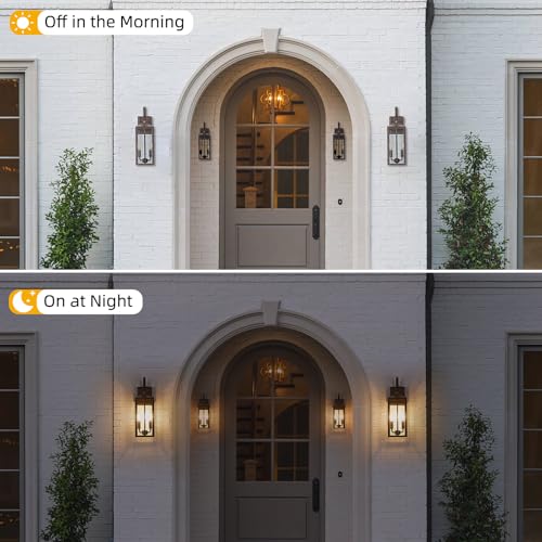 17.6" Dusk to Dawn Outdoor Wall Light