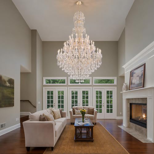 Large Gold Modern Crystal Chandelier Light Fixtures