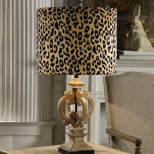 Large Yellow Leopard Lamp Shades Set of 1