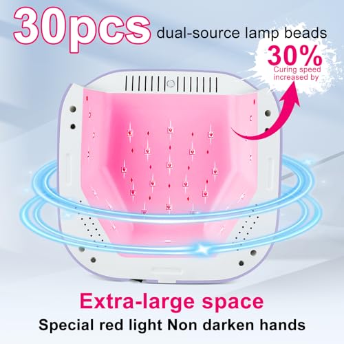 Red Light UV LED Nail Lamp