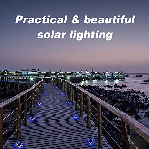 Solar Dock Driveway Deck Outdoor Pathway LED Lights (12 Count)