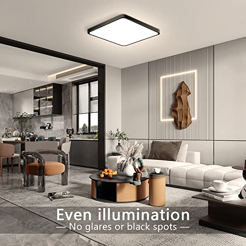 12Inch 24W Square LED Ceiling Light Fixtures Flush Mount
