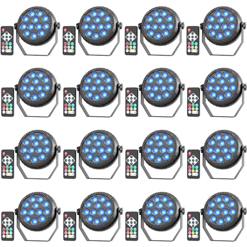 Professional Battery Powered Stage Lights (16 Count)