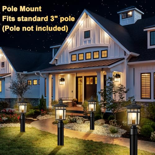 Dusk to Dawn Outdoor Post Lights 2 Pack (2 Count)