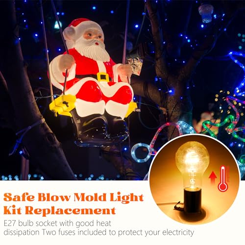 15 Set Blow Mold Light Kit E26 E27 Socket (15 Count)