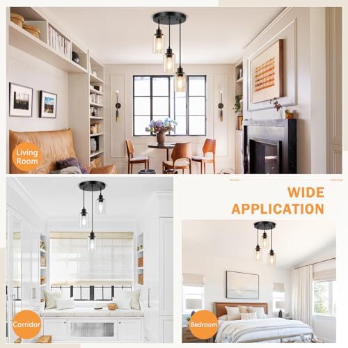 3 Light Pendant Light Fixtures