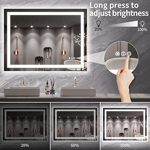 40X30 LED Bathroom Mirror with Lights