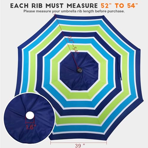 9ft Patio Umbrella Replacement Canopy