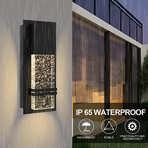 LED Integrated Outdoor Wall Light (2 Count)