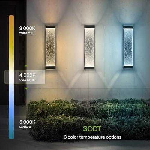 LED 24" Bubble Glass Wall Light Fixture
