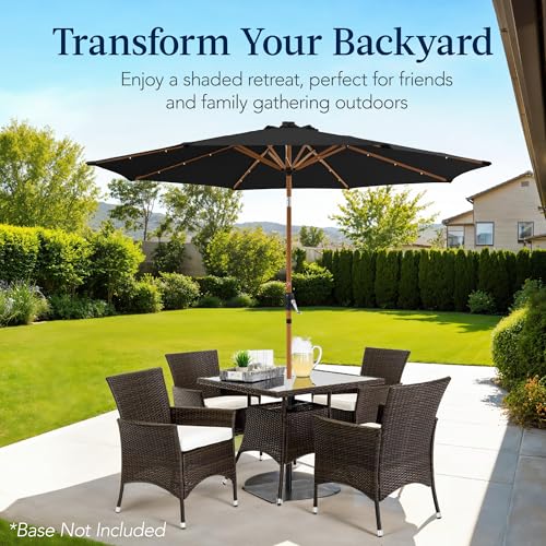 10ft Solar Market Patio Umbrella w