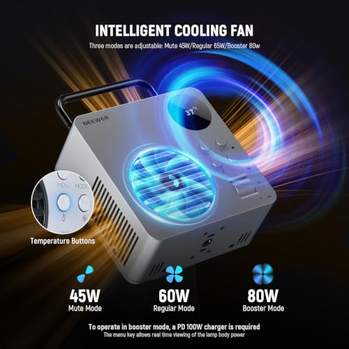 HB80C RGBWW LED Video Light with Built