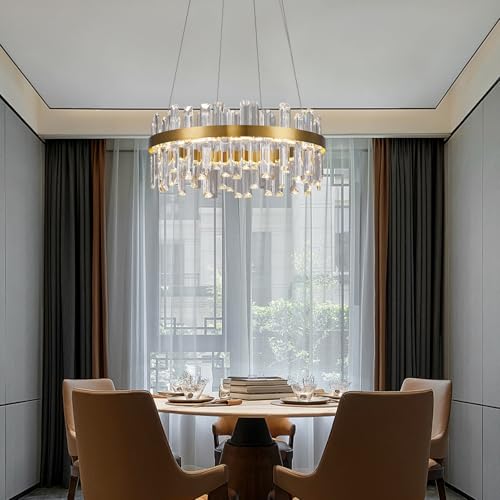 Modern Gold Crystal Led Chandelier
