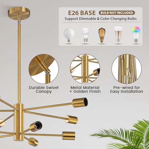 Modern Chandelier Ceiling Light Fixture Sputnik Chandelier 10