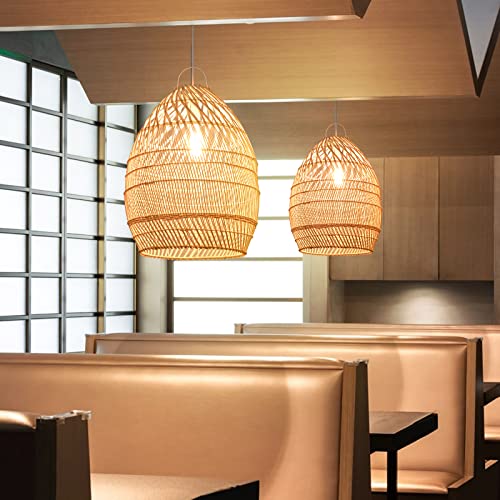 Boho Wicker Chandelier