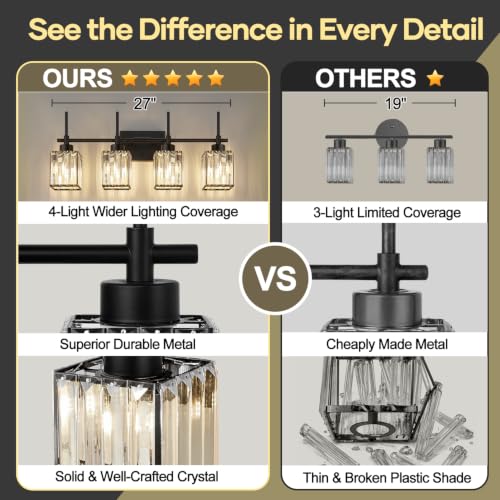 Modern Crystal Bathroom Vanity Light 4