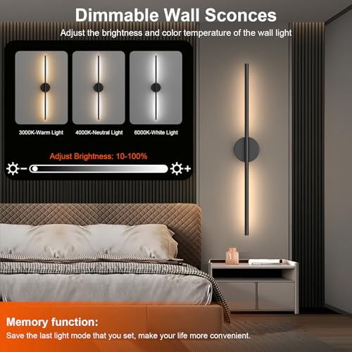 Battery Operated Wall Sconces Set of Two (2 Count)