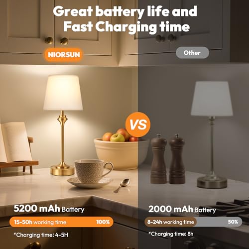 10.2" Portables Cordless Table Lamp