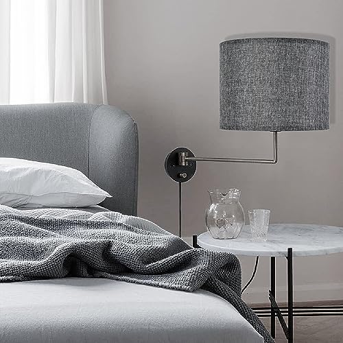 Gray Drum Lamp Shade