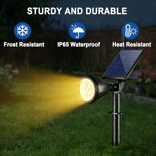 Solar Lights Outdoor Waterproof Flag Spotlights 10 Pack (10 Count)