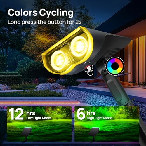 Solar Spot Lights Outdoor (4 Count)